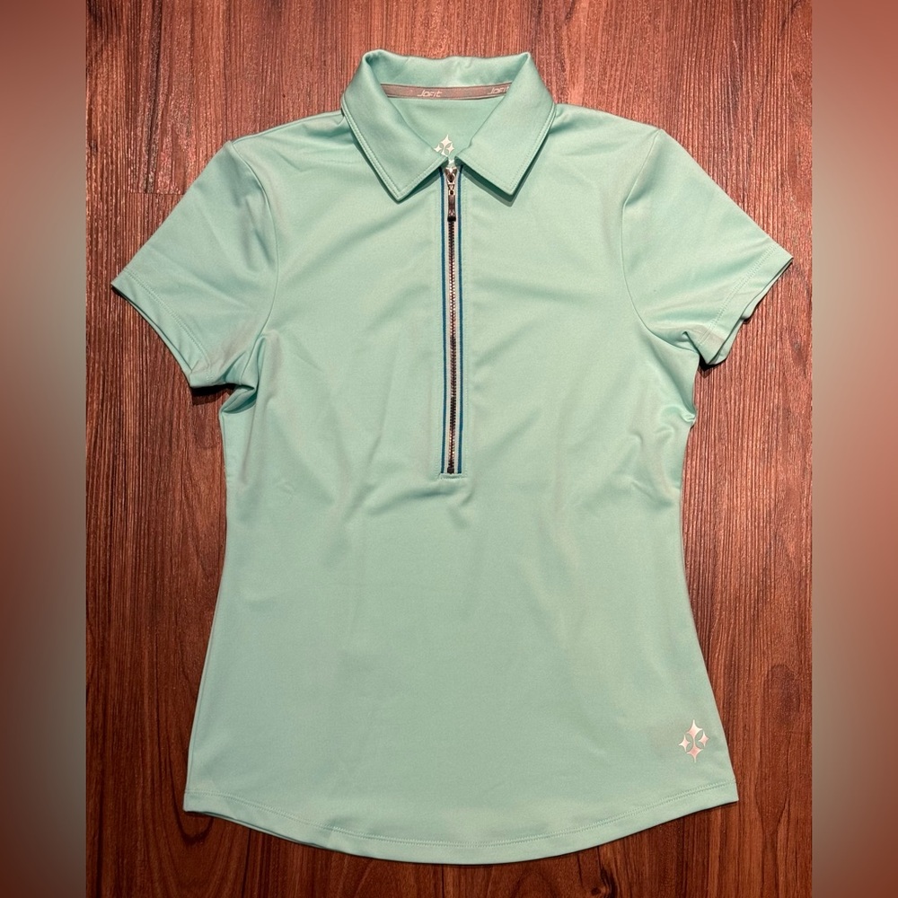 New Jofit Mint Blue Performance Polo – XS